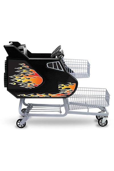 Kid Cartoon car Fusée | Panier d'épicerie pour enfant | Chariot Shopping