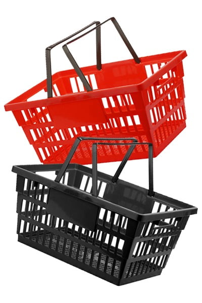 Panier de magasinage et panier à main - Panier d'épicerie - Chariot Shopping